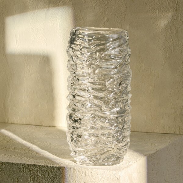 Kave Home Skleněná váza Vorma 30 cm