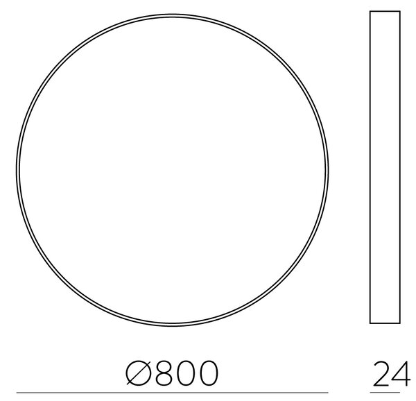 ACB Iluminacion Stropní LED svítidlo KOE, 64W, ø 80 cm, CRI90, CCT switch 3000-4000K, IP43