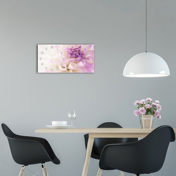 Moderní skleněné hodiny na stěnu Bílá dálie pl_zsp_60x30_f_68475939