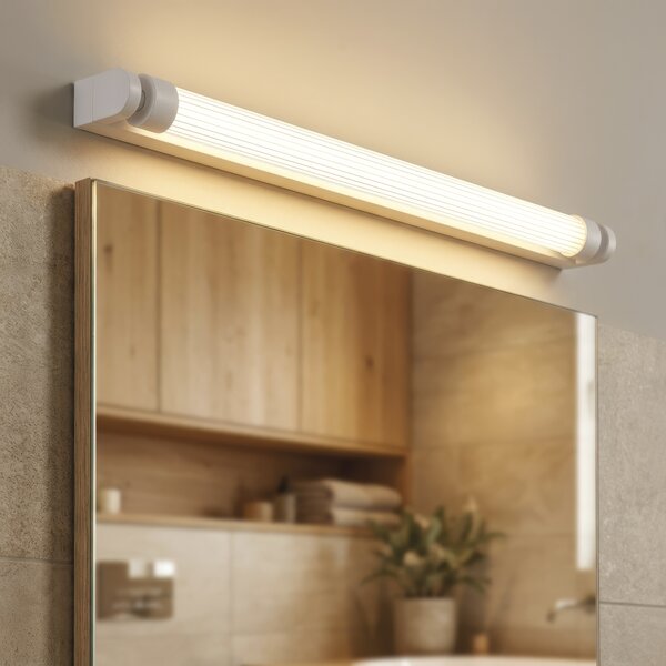 ACB Iluminacion Nástěnné LED svítidlo LINEO, 11W, v. 90 cm, CRI90, CCT 2700-3000K, IP44 Barva: Černá, Stmívání a řízení: ON/OFF