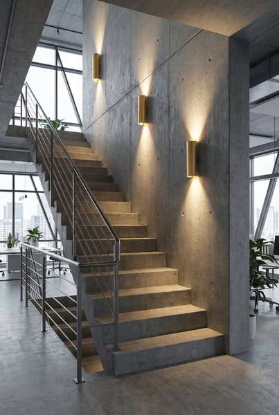 ACB Iluminacion Venkovní LED svítidlo KOWA, v. 40 cm, 2x5,5W, CRI90, CCT switch 2700-3000K, IP65 Barva: Zlatá
