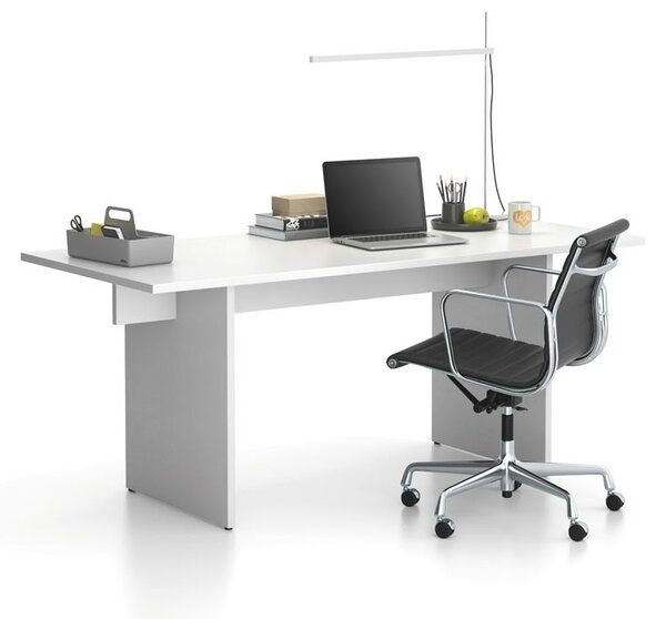Kancelářský stůl single SOLID, 180x80 cm, bílá