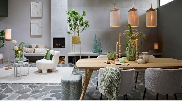 Krémová kovová jídelní křesla v sadě 2 ks Radaja – Light & Living