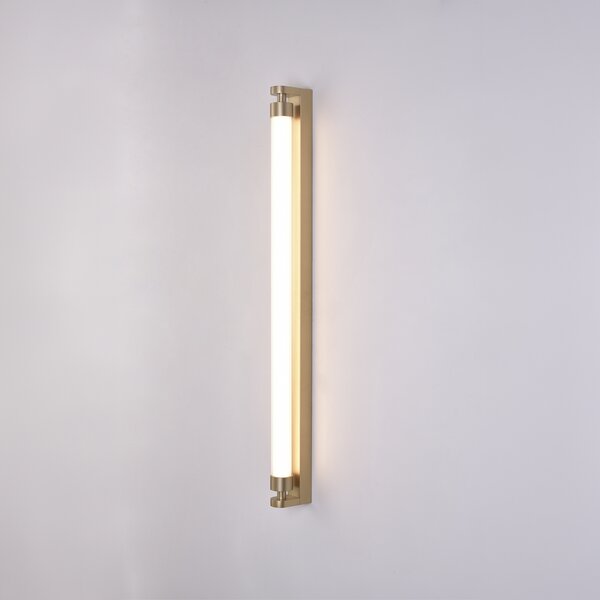ACB Iluminacion Nástěnné LED svítidlo LINEO, 11W, v. 90 cm, CRI90, CCT 2700-3000K, IP44 Barva: Černá, Stmívání a řízení: ON/OFF