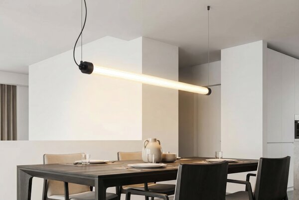 ACB Iluminacion Závěsné LED svítidlo LINEO, 22W, v. 120 cm, CRI90, CCT switch 2700-3000K Stmívání a řízení: ON/OFF