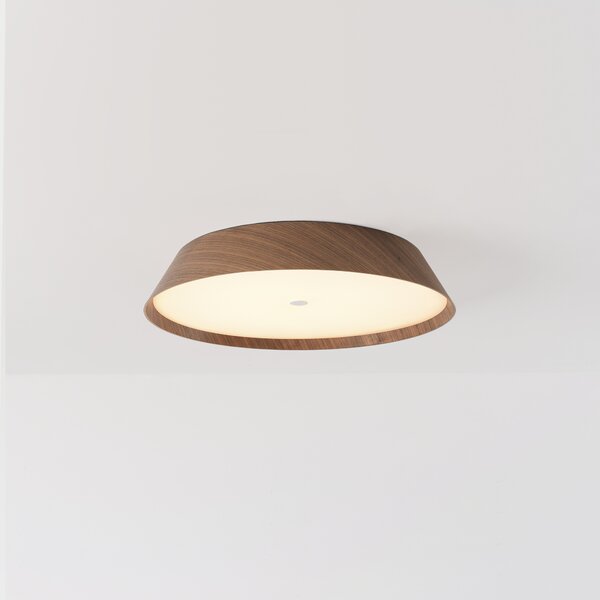 ACB Iluminacion Stropní LED svítidlo CORA, 38W, ø 42,5 cm, CRI90, CCT switch 2700-3000K Barva: Ořechové dřevo-černá, Stmívání a řízení: ON/OFF