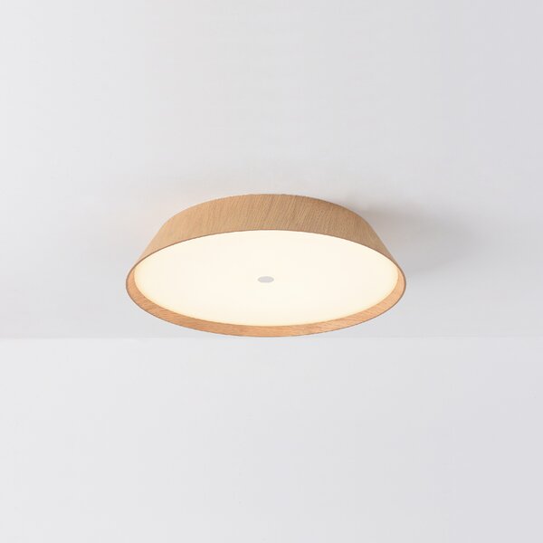 ACB Iluminacion Stropní LED svítidlo CORA, 38W, ø 42,5 cm, CRI90, CCT switch 2700-3000K Barva: Ořechové dřevo-černá, Stmívání a řízení: ON/OFF