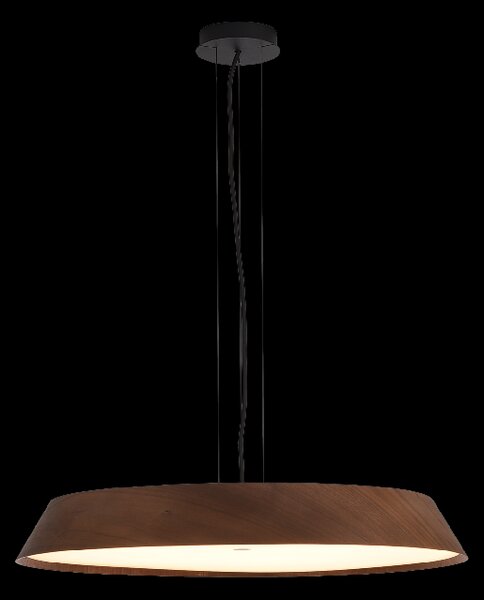 ACB Iluminacion Závěsné LED svítidlo CORA, 50W, Ø 61 cm, CRI90, CCT switch 2700-3000K Barva: Dubové dřevo-bílá, Stmívání a řízení: ON/OFF