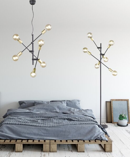 TRIO 606700632 Cross stropní svítidlo E27 6x40W