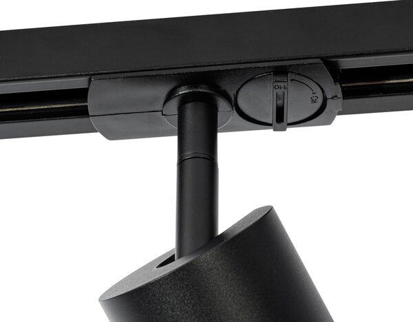 Moderní bodové světlo s kouřovým kroužkem pro 1-fázový kolejnicový systém GU10 50mm - Iconic Jeana