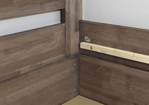 Postel s úložným prostorem ARION 2, 120x200, masiv buk