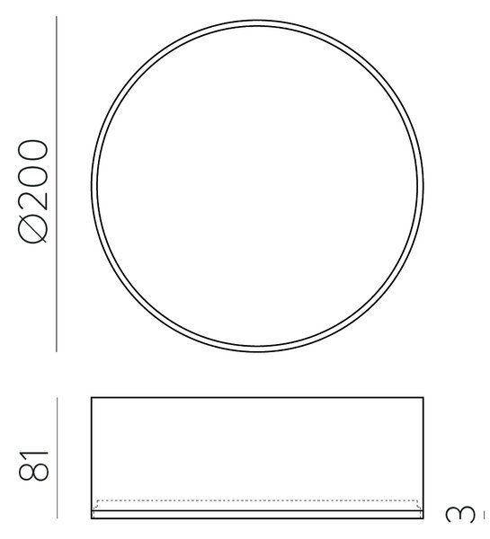 ACB Iluminacion Stropní LED svítidlo ALIS 25W, ø 20 cm, CCT 2700-4000K, IP44 Barva: Bílá, Stmívání a řízení: ON/OFF