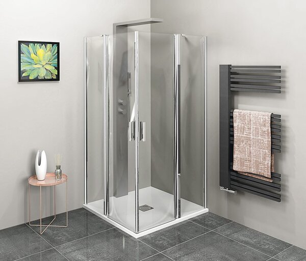 Polysan Polysan, ZOOM čtvercová sprchová zástěna 900x900mm, rohový vstup, ZL4915L-02