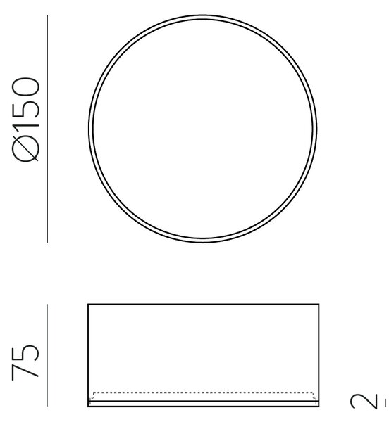 ACB Iluminacion Stropní LED svítidlo ALIS 18W, ø 15 cm, CCT 2700-4000K, IP44 Barva: Bílá, Stmívání a řízení: ON/OFF