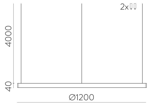 ACB Iluminacion Závěsné LED svítidlo LOOP, 83W, Ø 120 cm, CRI90, CCT switch 2700-3000K Barva: Bílá