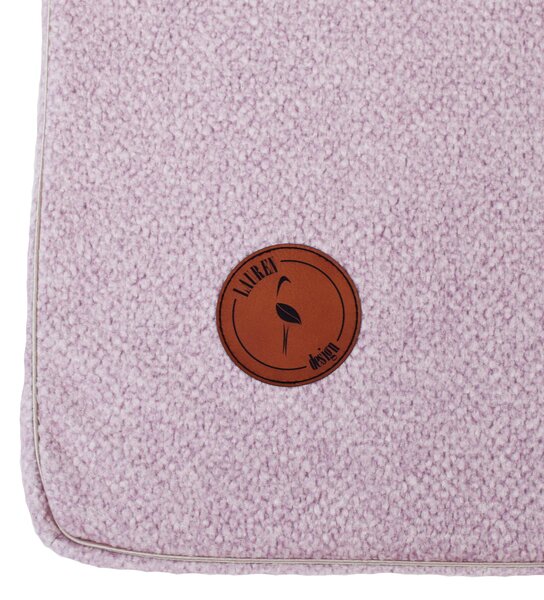 Lauren Design Ortopedická matrace pro psy Hector, růžová Velikost: M - 70 x 60 cm