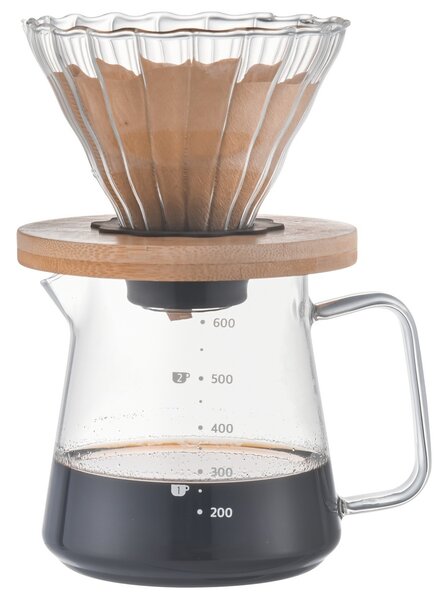 4Home Sada na překapávanou kávu Dripper, 600 ml