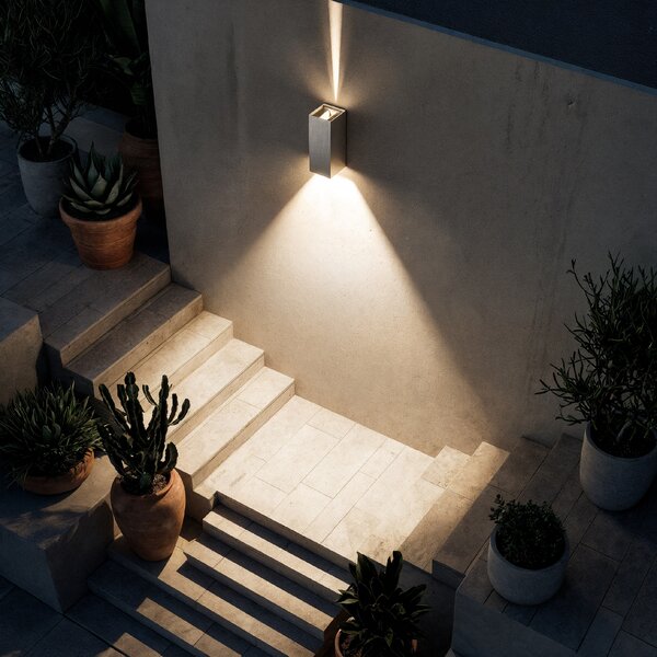 ACB Iluminacion Nástěnné LED svítidlo LUMO, 2x5,5W, v. 17,1 cm, CRI90, CCT switch 2700-3000K, IP65 Barva: corten