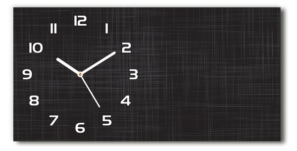 Skleněné hodiny na stěnu Lněná textura pl_zsp_60x30_f_70944105