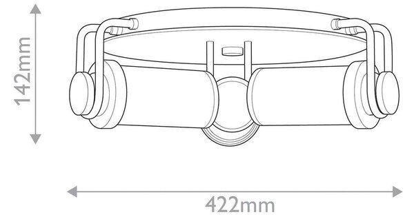 ZÁVĚSNÉ SVÍTIDLO, 42,2/14,2 cm Elstead Lighting - Stropní svítidla