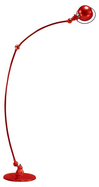Jieldé Loft C1260 oblouková stojací lampa, červená