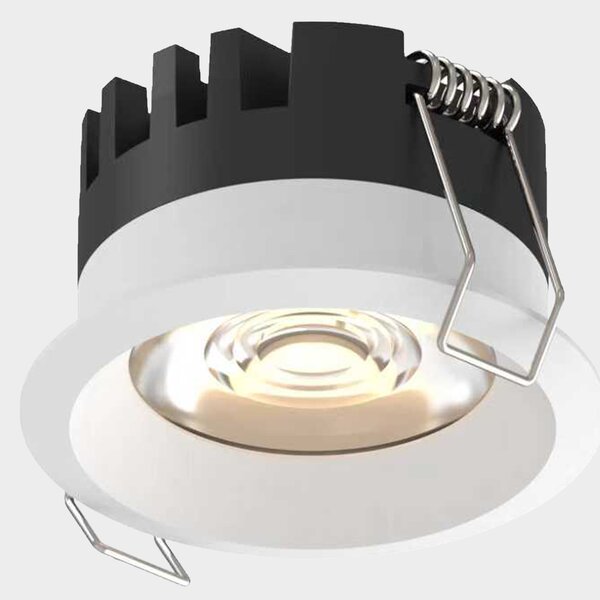 ACB Iluminacion Zapuštěné bodové LED svítidlo SHORT, 5W, Ø 70 mm, CRI90, CCT switch 3000-4000K, IP40 Barva: Černá, Stmívání a řízení: ON/OFF