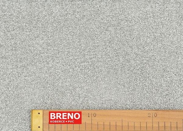 Breno Metrážový koberec MONACO 74 šedý, šíře 400 cm, Šedá