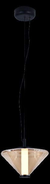 ACB Iluminacion Závěsné LED svítidlo YARA 9,5W, Ø 25 cm, CRI90, 2700K Barva: Fumé