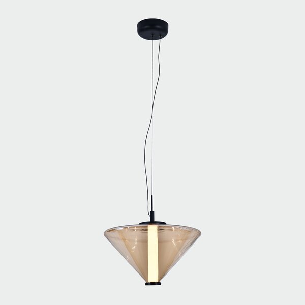 ACB Iluminacion Závěsné LED svítidlo YARA 14,5W, Ø 35 cm, CRI90, 2700K Barva: Fumé