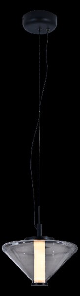 ACB Iluminacion Závěsné LED svítidlo YARA 9,5W, Ø 25 cm, CRI90, 2700K Barva: Fumé