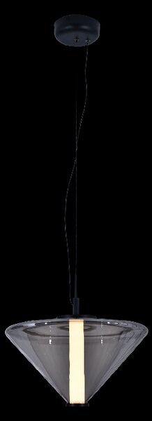 ACB Iluminacion Závěsné LED svítidlo YARA 14,5W, Ø 35 cm, CRI90, 2700K Barva: Fumé