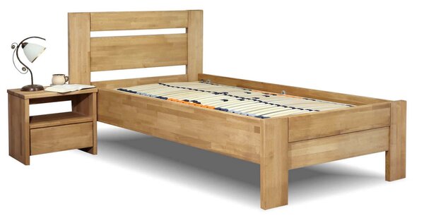 Zvýšená postel z masivu Orfeus, masiv buk, 120x200