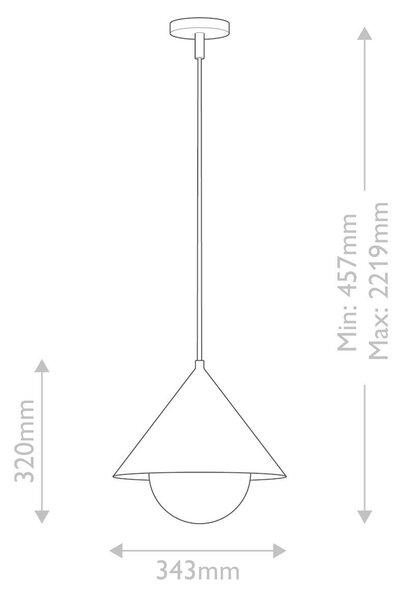 ZÁVĚSNÉ SVÍTIDLO, 32/34,3 cm Elstead Lighting - Závěsná světla