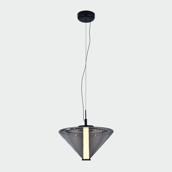 ACB Iluminacion Závěsné LED svítidlo YARA 14,5W, Ø 35 cm, CRI90, 2700K Barva: Fumé