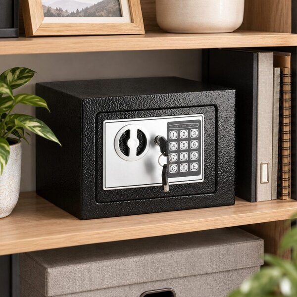Trezor na peníze 23x17x17 cm SPRINGOS HA5059 černý