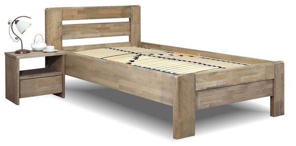Postel z masivu Primátor, 120x200, masiv buk