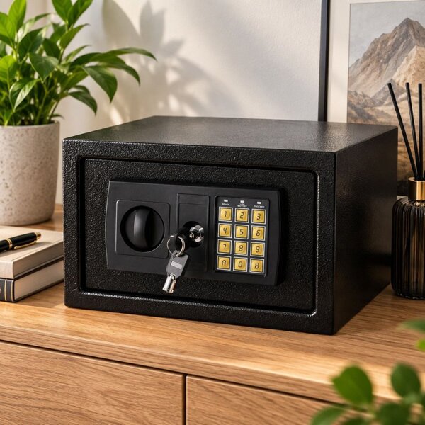 Trezor na peníze 31x20x20 cm SPRINGOS HA5060 černý