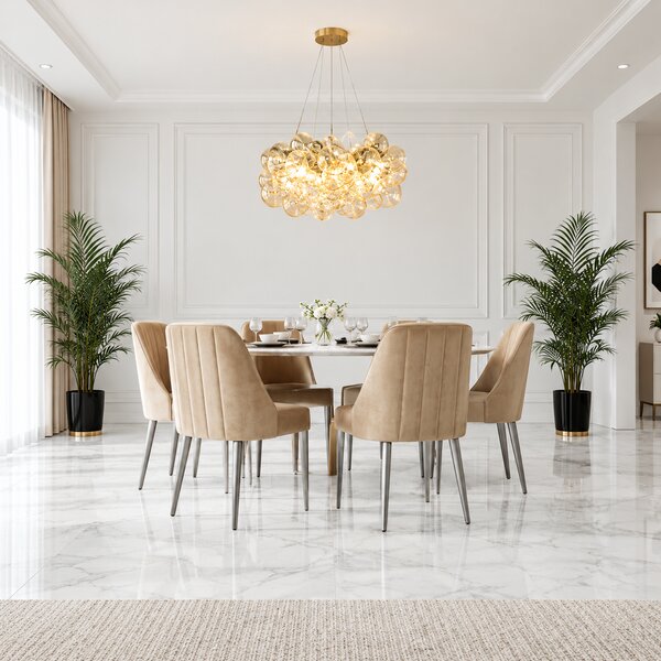Závěsné luxusní svítidlo RIVIERA, 8xG9, Ø 60 cm