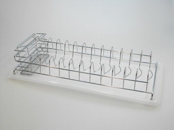 PROHOME - Odkvapávač na nádobí s podnosem, 9 x 25 x 50 cm