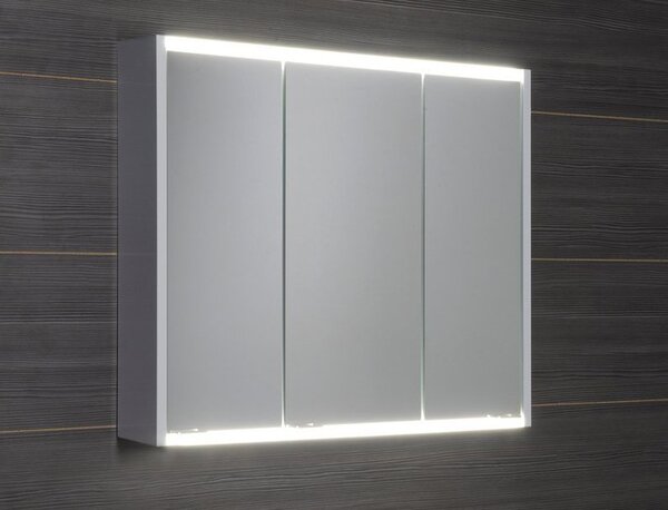 Sapho Sapho, BATU zrcadlová galerka 80x71x15 cm, 2x LED osvětlení, bílá, 1141131