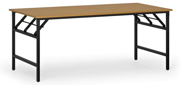 Konferenční stůl FAST READY, 180x90 cm, černá podnož, buk
