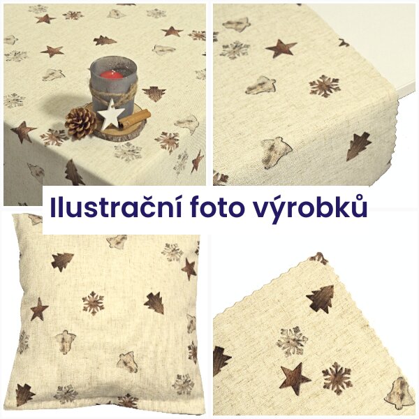 Vánoční ubrus LINO 70x70 cm