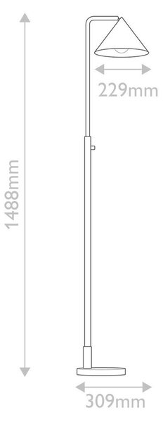 STOJACÍ LAMPA, 148,8/22,9/30,9 cm Elstead Lighting - Stojací lampy