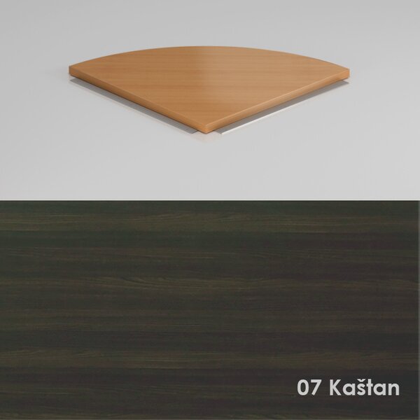 NABYTEK-DESIGNOVY.CZ - PR73 07 - Přístavný prvek KOMFORT 70x70 cm, kaštan/šedá
