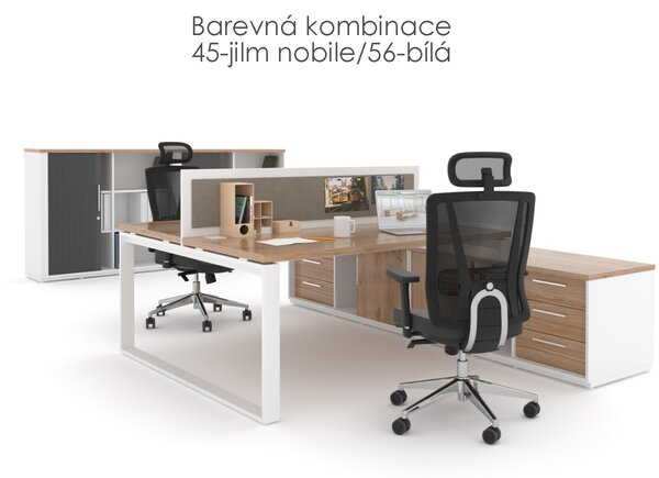 Konferenční stolek EPIC, 80cm, ocelová podnož U, výška 54cm (Konferenční stolek EPIC, 80cm, ocelová podnož U, výška jen 54cm)
