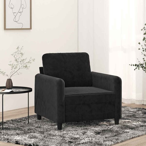 VidaXL Křeslo 60 cm samet [359427] Barva: krémová