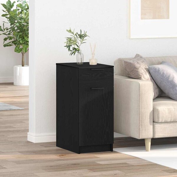 VidaXL Skříňka k psacímu stolu 33,5 x 50 x 75 cm kompozitní dřevo [862103] Barva: Černý dub