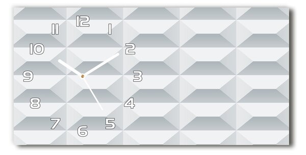 Skleněné hodiny na stěnu Geometrické pozadí pl_zsp_60x30_f_73907947
