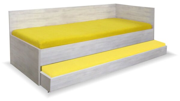 Zvýšená postel s přistýlkou Katty, 90x200 cm, lamino - Pravá