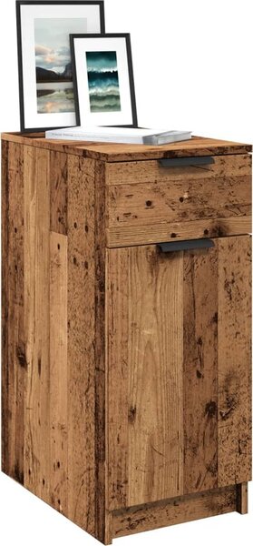 VidaXL Skříňka k psacímu stolu 33,5 x 50 x 75 cm kompozitní dřevo [862103] Barva: Černý dub